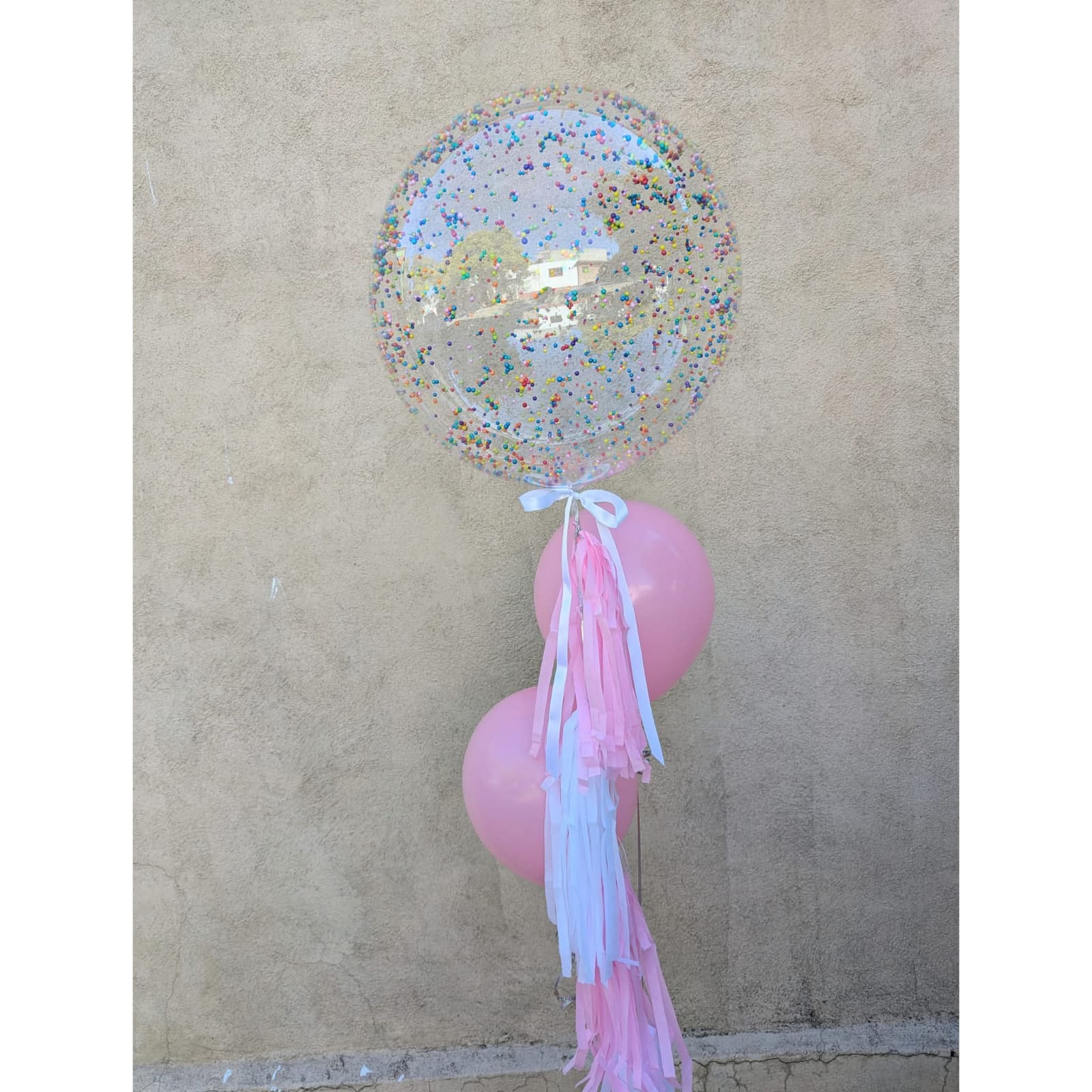 Burbuja Transparente Confeti